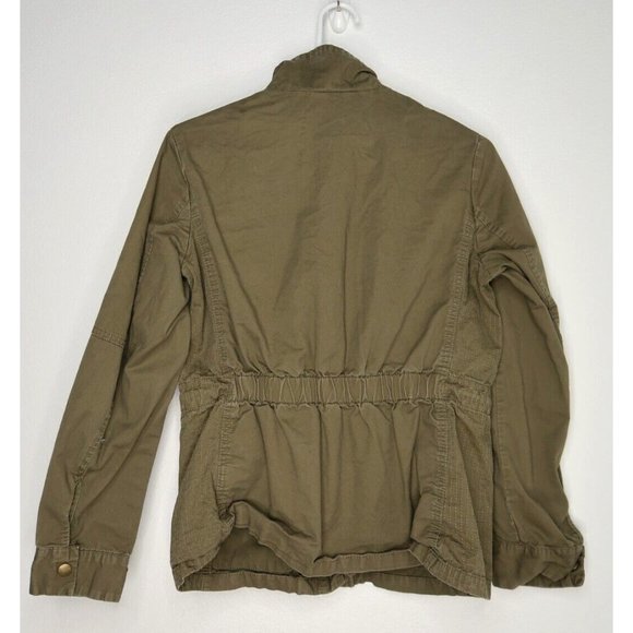 Love Tree Cargo Utility Military Jacket Full Zip Drawstring Waist Womens Medium - Picture 6 of 11